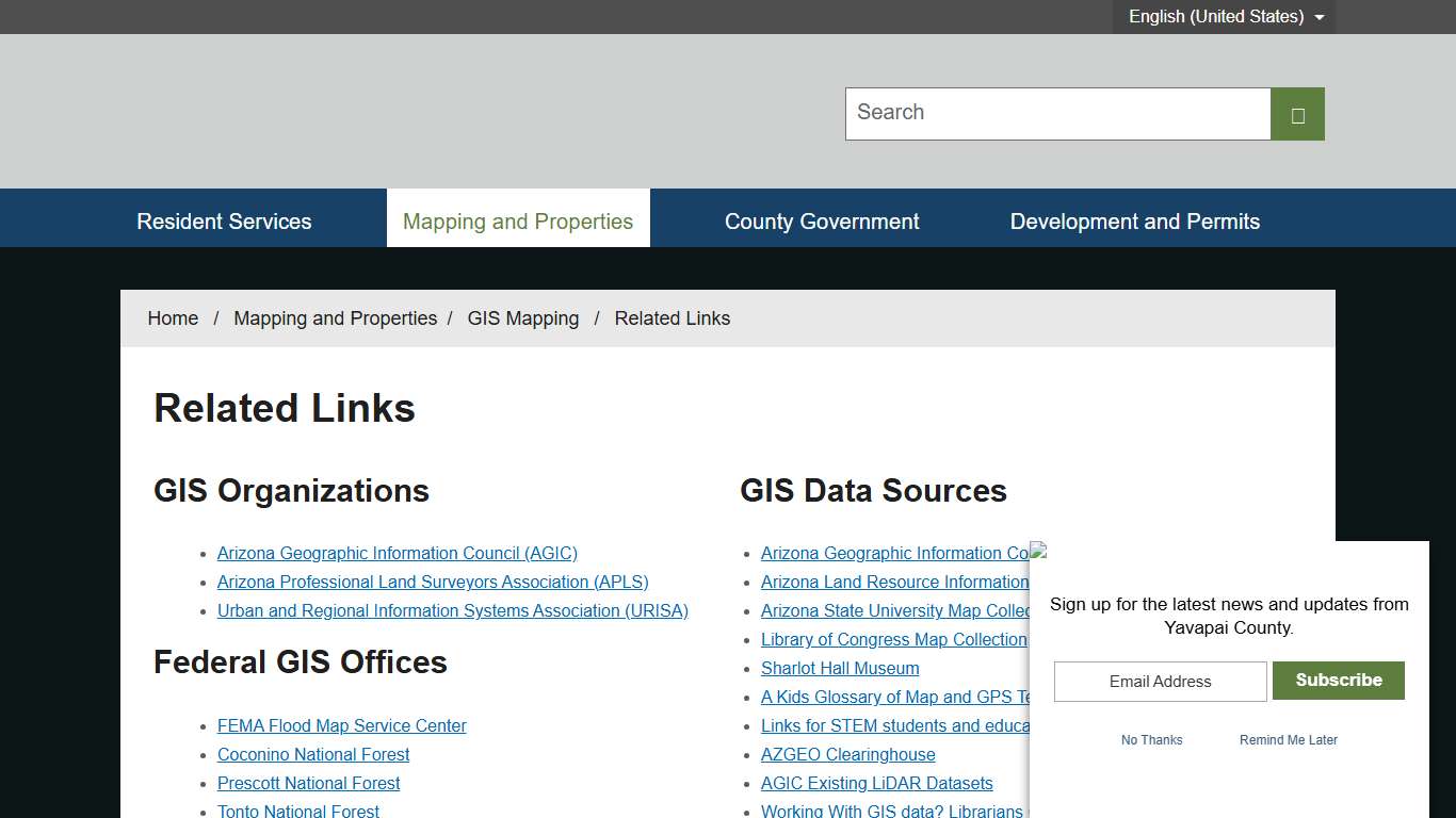 Related Links - Yavapai, AZ